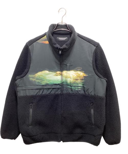 UNDERCOVER（アンダーカバー）UNDERCOVER (アンダーカバー) POLARTECボアフリースブルゾン ブラック サイズ:４の古着・服飾アイテム