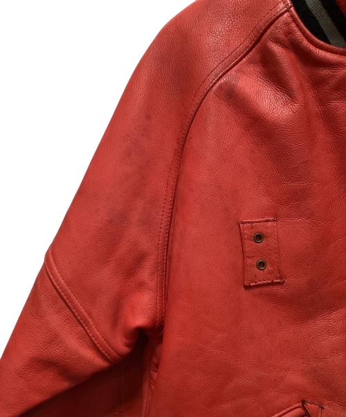 HARLEY-DAVIDSON（ハーレーダビッドソン）HARLEY-DAVIDSON (ハーレーダビッドソン) レザースタジャン レッド サイズ:Lの古着・服飾アイテム
