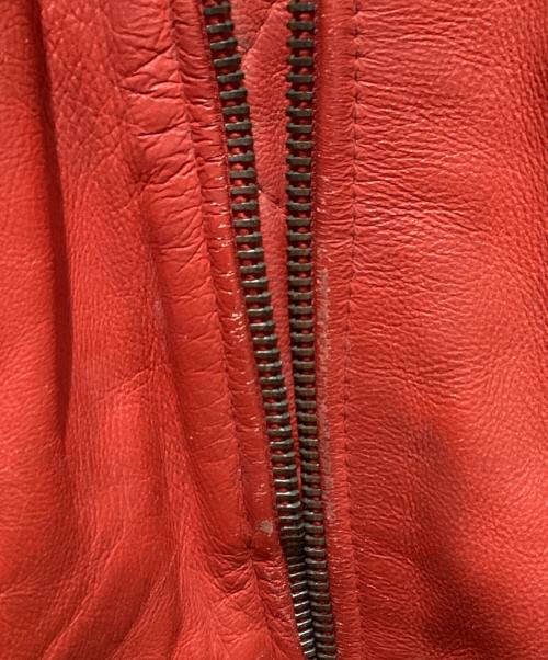 HARLEY-DAVIDSON（ハーレーダビッドソン）HARLEY-DAVIDSON (ハーレーダビッドソン) レザースタジャン レッド サイズ:Lの古着・服飾アイテム