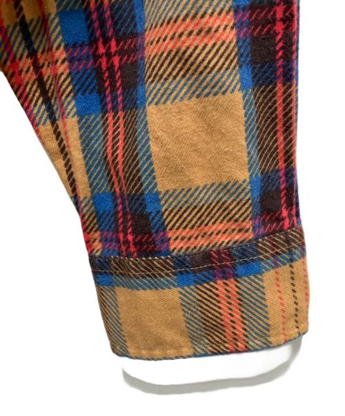 SUPREME（シュプリーム）Supreme (シュプリーム) PRINTED HOODED FLANNEL SHIRT ブラウン サイズ:Sの古着・服飾アイテム