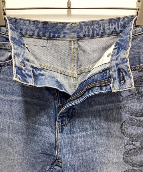 Hysteric Glamour（ヒステリックグラマー）Hysteric Glamour (ヒステリックグラマー) SNAKELOOPフレアデニムパンツ インディゴ サイズ:SIZE71㎝（W28）の古着・服飾アイテム