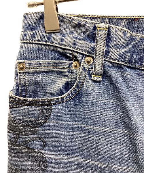 Hysteric Glamour（ヒステリックグラマー）Hysteric Glamour (ヒステリックグラマー) SNAKELOOPフレアデニムパンツ インディゴ サイズ:SIZE71㎝（W28）の古着・服飾アイテム