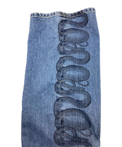 Hysteric Glamour（ヒステリックグラマー）Hysteric Glamour (ヒステリックグラマー) SNAKELOOPフレアデニムパンツ インディゴ サイズ:SIZE71㎝（W28）の古着・服飾アイテム