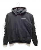 CHROME HEARTSクロムハーツ）の古着「CEMETARY CROSS HOODIE」｜ブラック