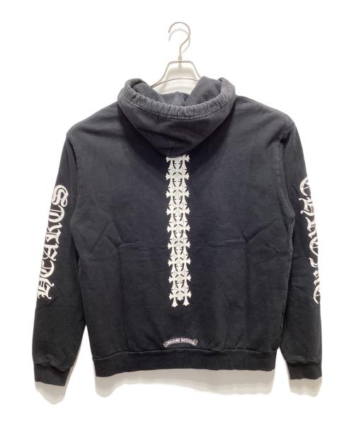 CHROME HEARTS（クロムハーツ）CHROME HEARTS (クロムハーツ) CEMETARY CROSS HOODIE ブラック サイズ:Mの古着・服飾アイテム