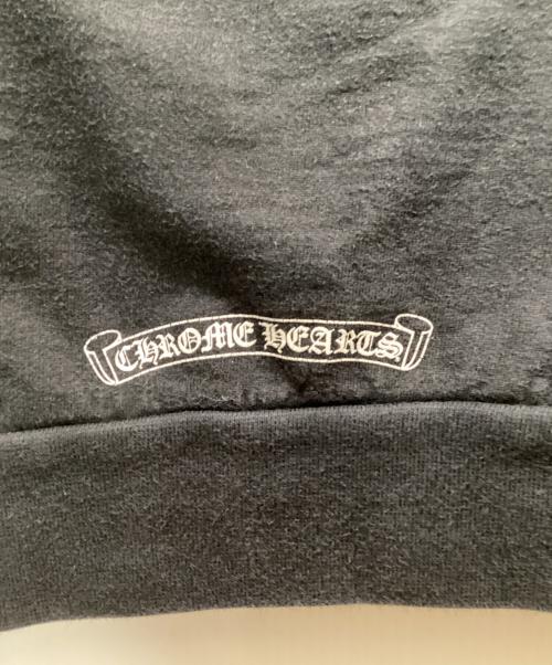 CHROME HEARTS（クロムハーツ）CHROME HEARTS (クロムハーツ) CEMETARY CROSS HOODIE ブラック サイズ:Mの古着・服飾アイテム