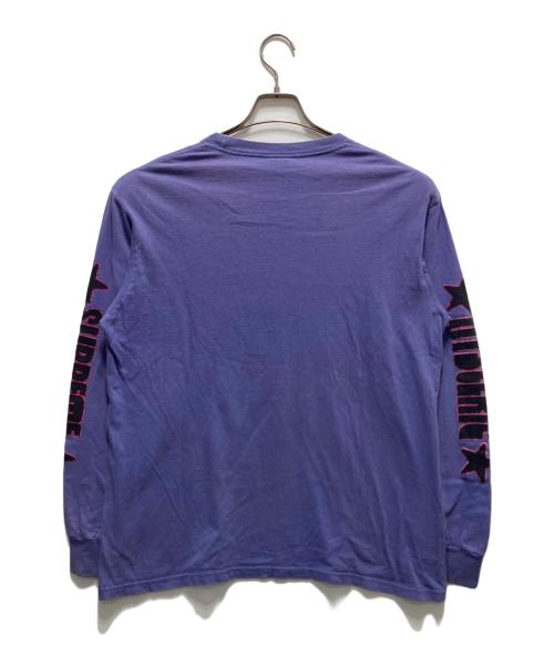 Hysteric Glamour（ヒステリックグラマー）Hysteric Glamour (ヒステリックグラマー) Supreme (シュプリーム) L/S Tee パープル サイズ:Sの古着・服飾アイテム