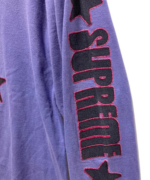Hysteric Glamour（ヒステリックグラマー）Hysteric Glamour (ヒステリックグラマー) Supreme (シュプリーム) L/S Tee パープル サイズ:Sの古着・服飾アイテム