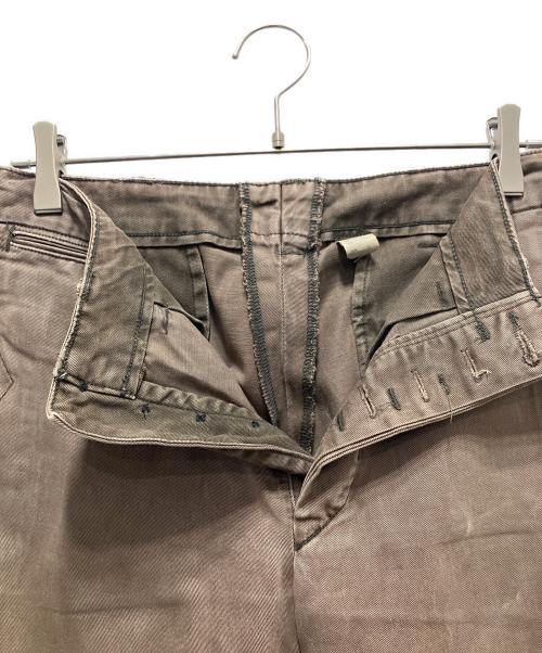 RRL（ダブルアールエル）RRL (ダブルアールエル) ガーメントダイオフィサートラウザーパンツ ブラウン サイズ:不明（タグ白化けのため）の古着・服飾アイテム