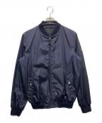PRADAプラダ）の古着「Re-Nylon PLATE LOGO BOMBER JACKET」｜ネイビー