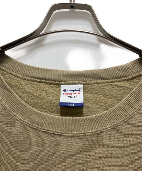 Champion REVERSE WEAVE（チャンピオン リバース ウィーブ）Champion REVERSE WEAVE (チャンピオン リバース ウィーブ) WTAPS (ダブルタップス) CREW REVERSE WEAVE ベージュ サイズ:Lの古着・服飾アイテム