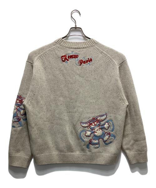 KENZO（ケンゾー）KENZO (ケンゾー) バニー刺繍ニット ベージュ サイズ:L 未使用品の古着・服飾アイテム