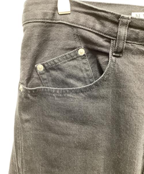 NVRFRGT（ネヴァーフォーゲット）NVRFRGT (ネヴァーフォーゲット) 3D Twisted Wide Leg Jeans ブラック サイズ:１の古着・服飾アイテム