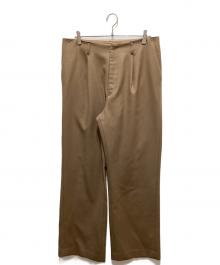 AURALEE（オーラリー）の古着「LIGHT MELTON WIDE SLACKS」｜ブラウン