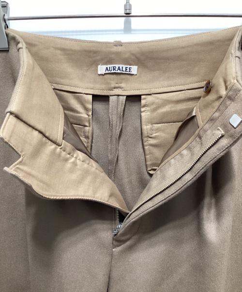 AURALEE（オーラリー）AURALEE (オーラリー) LIGHT MELTON WIDE SLACKS ブラウン サイズ:5の古着・服飾アイテム