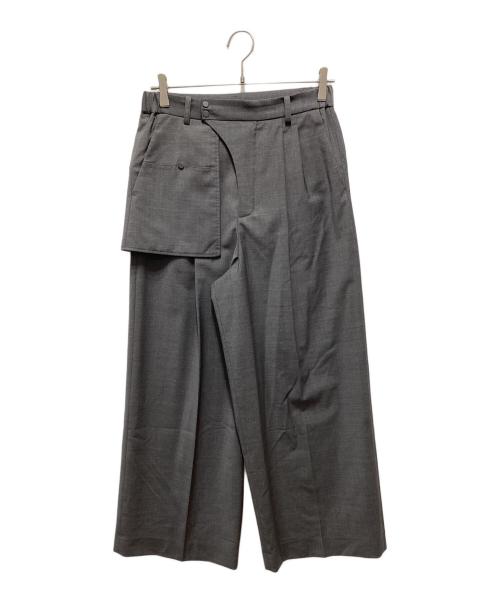 hatra（ハトラ）hatra (ハトラ) ワイドスラックス グレー サイズ:１の古着・服飾アイテム