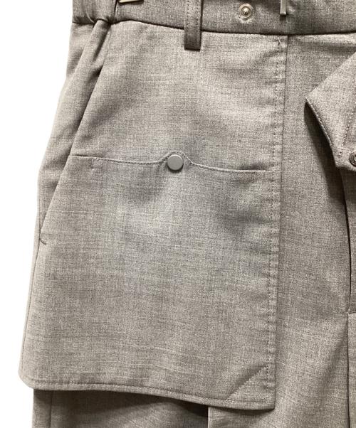 hatra（ハトラ）hatra (ハトラ) ワイドスラックス グレー サイズ:１の古着・服飾アイテム