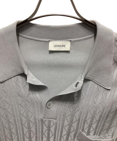 LEMAIRE（ルメール）LEMAIRE (ルメール) レーヨンニットポロシャツ グレー サイズ:Mの古着・服飾アイテム