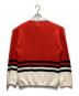 WALES BONNER (ウェールズボナー) WOOL YARN CYPHER POLO レッド サイズ:M 未使用品：20000円