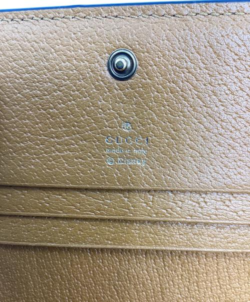 GUCCI（グッチ）GUCCI (グッチ) Disney (ディズニー) コンパクトウォレット ブラウンの古着・服飾アイテム