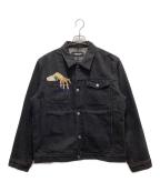 UNDERCOVERアンダーカバー）の古着「HAND Denim Jacket」｜ブラック