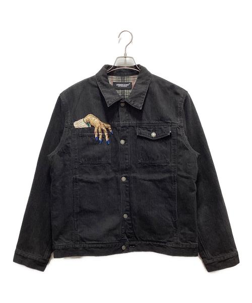 UNDERCOVER（アンダーカバー）UNDERCOVER (アンダーカバー) HAND Denim Jacket ブラック サイズ:5の古着・服飾アイテム