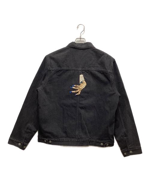 UNDERCOVER（アンダーカバー）UNDERCOVER (アンダーカバー) HAND Denim Jacket ブラック サイズ:5の古着・服飾アイテム