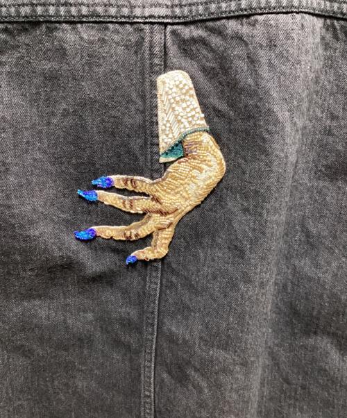 UNDERCOVER（アンダーカバー）UNDERCOVER (アンダーカバー) HAND Denim Jacket ブラック サイズ:5の古着・服飾アイテム