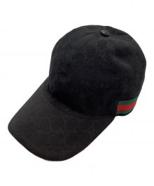 GUCCI（グッチ）の古着「GGキャンバスベースボールキャップ」｜ブラック