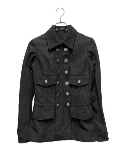LOUIS VUITTON（ルイ ヴィトン）LOUIS VUITTON (ルイ ヴィトン) ウールブレンドダブルコート グレー サイズ:34の古着・服飾アイテム
