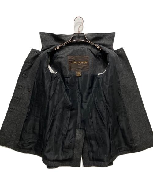 LOUIS VUITTON（ルイ ヴィトン）LOUIS VUITTON (ルイ ヴィトン) ウールブレンドダブルコート グレー サイズ:34の古着・服飾アイテム