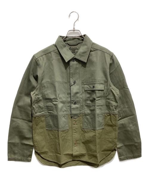 NIGEL CABOURN（ナイジェルケーボン）NIGEL CABOURN (ナイジェルケーボン) UTILITY SHIRT TYPE 2 カーキ サイズ:４８の古着・服飾アイテム