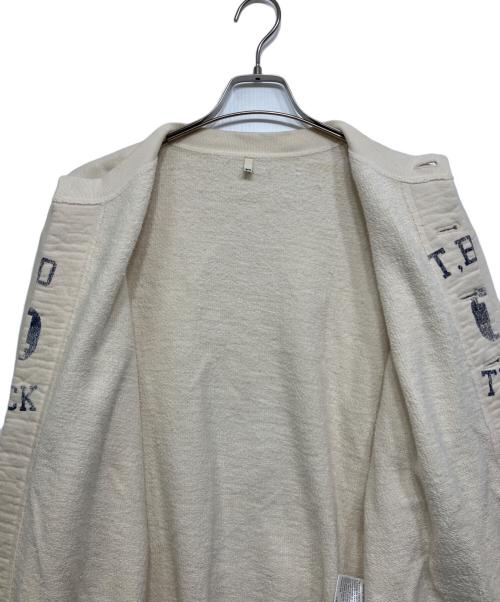 KHOKI（コッキ）KHOKI (コッキ) Vintage-effect sweat cardigan ホワイト サイズ:3の古着・服飾アイテム