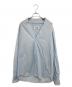 MM6 Maison Margiela（エムエムシックスメゾンマルジェラ）の古着「Light blue Shirt with a vintage effect ライトブルーシャツヴィンテージ」｜ブルー
