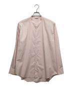 AURALEEオーラリー）の古着「HIGH COUNT FINX OX STAND COLLAR SHIRT」｜ピンク