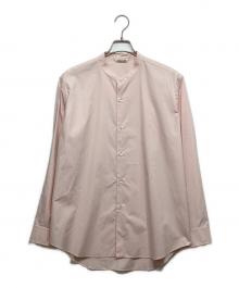 AURALEE（オーラリー）の古着「HIGH COUNT FINX OX STAND COLLAR SHIRT」｜ピンク