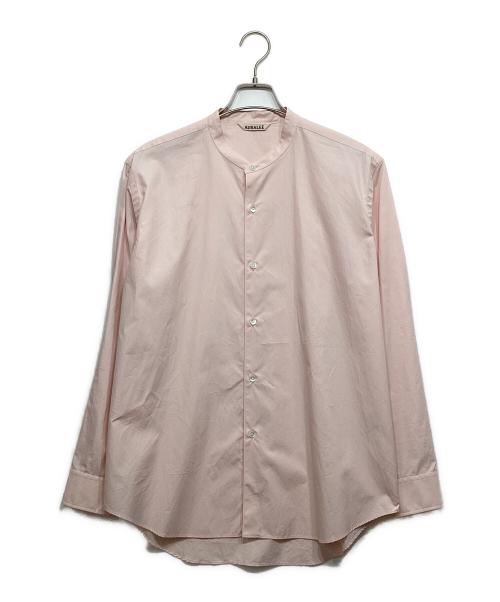 AURALEE（オーラリー）AURALEE (オーラリー) HIGH COUNT FINX OX STAND COLLAR SHIRT ピンク サイズ:3の古着・服飾アイテム