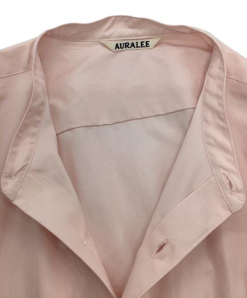 AURALEE（オーラリー）AURALEE (オーラリー) HIGH COUNT FINX OX STAND COLLAR SHIRT ピンク サイズ:3の古着・服飾アイテム