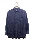 journal standard luxeジャーナルスタンダード ラックス）の古着「リネンオーバーサイズシャツ」｜ネイビー
