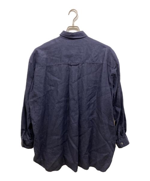journal standard luxe（ジャーナルスタンダード ラックス）journal standard luxe (ジャーナルスタンダード ラックス) リネンオーバーサイズシャツ ネイビー サイズ:表記なしの古着・服飾アイテム