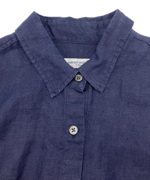 journal standard luxe（ジャーナルスタンダード ラックス）journal standard luxe (ジャーナルスタンダード ラックス) リネンオーバーサイズシャツ ネイビー サイズ:表記なしの古着・服飾アイテム