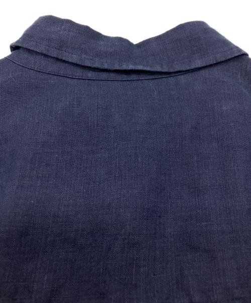journal standard luxe（ジャーナルスタンダード ラックス）journal standard luxe (ジャーナルスタンダード ラックス) リネンオーバーサイズシャツ ネイビー サイズ:表記なしの古着・服飾アイテム