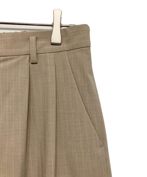 journal standard luxe（ジャーナルスタンダード ラックス）journal standard luxe (ジャーナルスタンダード ラックス) ストライプワイドパンツ ベージュ サイズ:38の古着・服飾アイテム