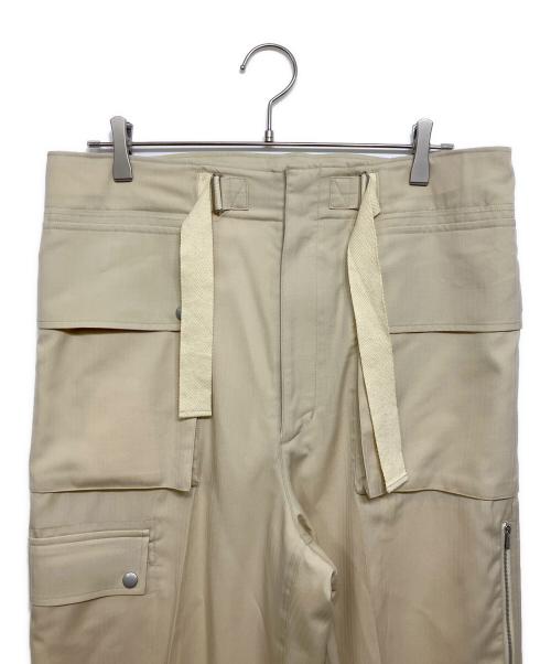 AURALEE（オーラリー）AURALEE (オーラリー) WOOL HERRINGBONE CARGO PANTS ベージュ サイズ:SIZE5の古着・服飾アイテム