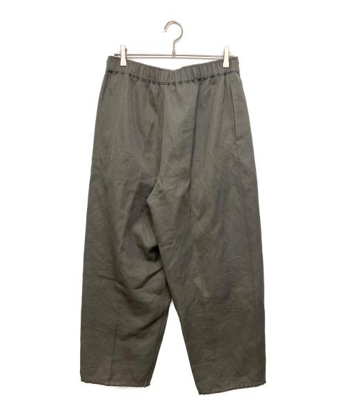 YLEVE（イレーヴ）YLEVE (イレーヴ) コットンリネンパンツ グレー サイズ:4の古着・服飾アイテム