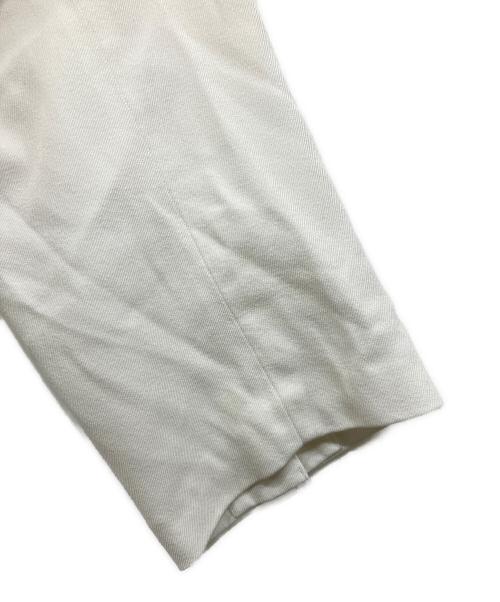 COMME des GARCONS SHIRT（コムデギャルソンシャツ）COMME des GARCONS SHIRT (コムデギャルソンシャツ) ポリ縮絨カットオフカラージャケット ホワイト サイズ:XSの古着・服飾アイテム