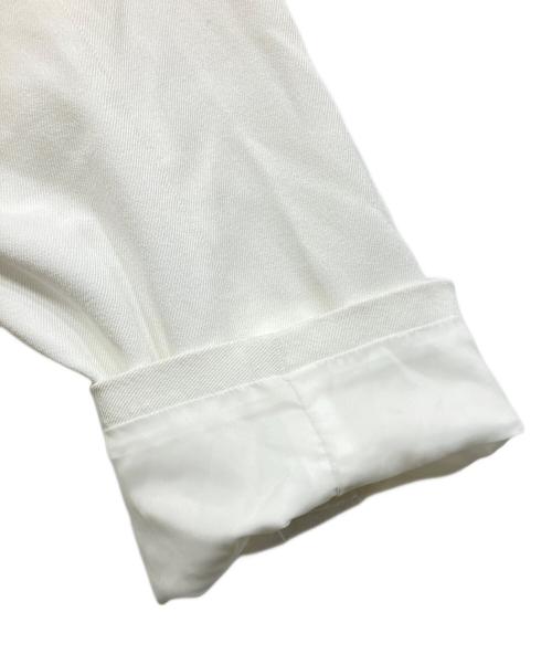 COMME des GARCONS SHIRT（コムデギャルソンシャツ）COMME des GARCONS SHIRT (コムデギャルソンシャツ) ポリ縮絨カットオフカラージャケット ホワイト サイズ:XSの古着・服飾アイテム