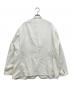 COMME des GARCONS SHIRT (コムデギャルソンシャツ) ポリ縮絨カットオフカラージャケット ホワイト サイズ:XS：27000円
