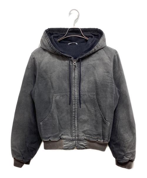 AURALEE（オーラリー）AURALEE (オーラリー) PRODUCT DYED ORGANIC COTTON DUCK SHORT ZIP PARKA グレー サイズ:3の古着・服飾アイテム