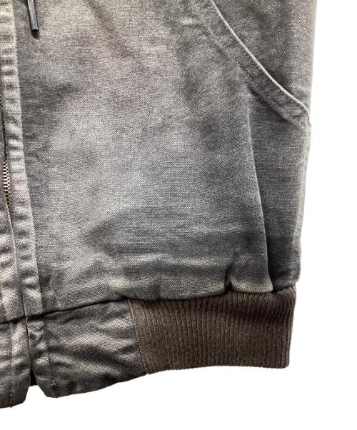 AURALEE（オーラリー）AURALEE (オーラリー) PRODUCT DYED ORGANIC COTTON DUCK SHORT ZIP PARKA グレー サイズ:3の古着・服飾アイテム